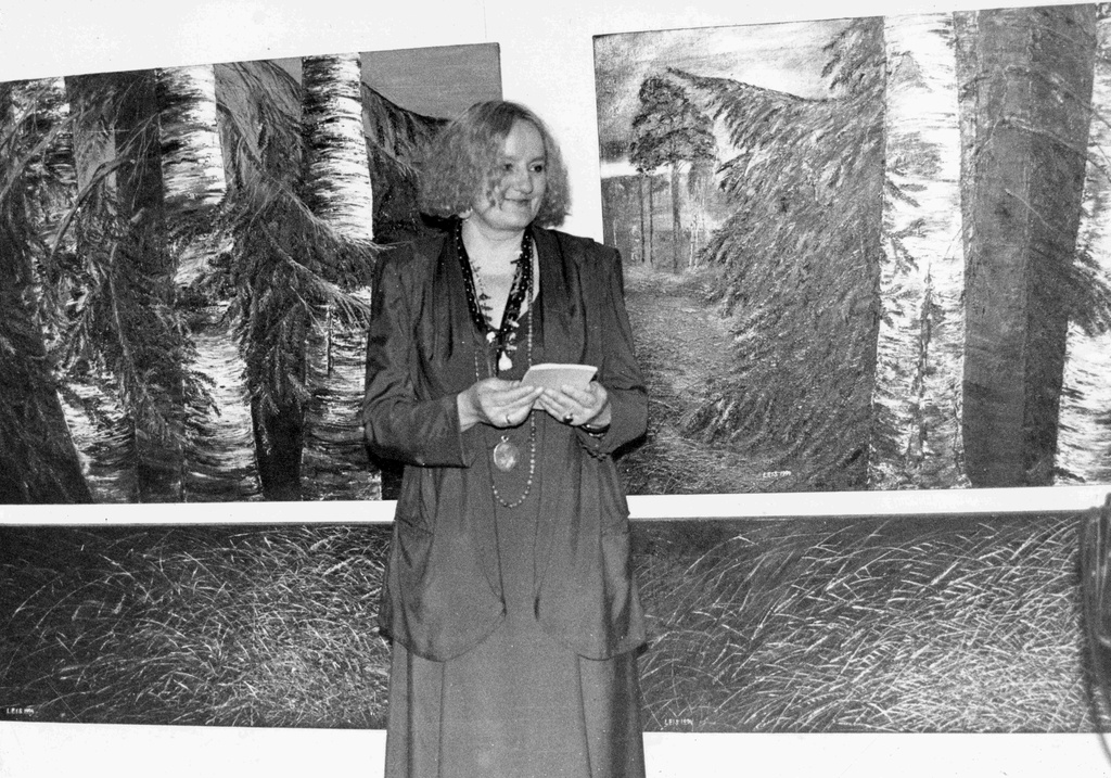 Maalikunstnik Malle Leis Sammas galeriis
