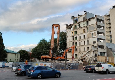Production unit Eesti Gaas building in Kingissepa t 9. rephoto