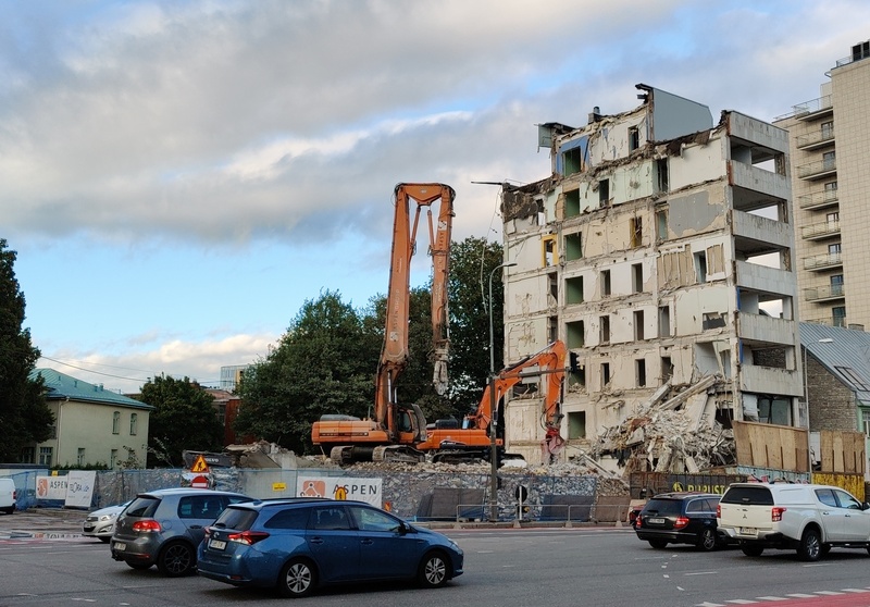 Production unit Eesti Gaas building in Kingissepa t 9. rephoto