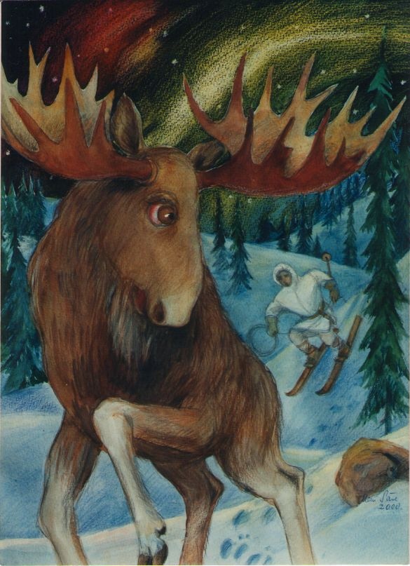 Foto. KALEVALA-aineline töö (kunstnik Meeri Säre). 2000.