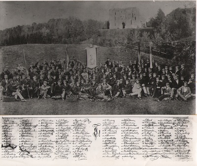 Foto. Üliõpilaste organisatsiooni ESTONIA 50. aastapäeva kokkutulek Tartus, 1871.  similar photo