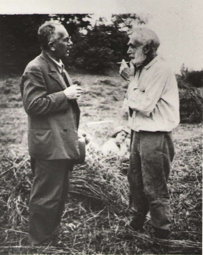 Foto. Gustav Suits ja Tõnis Kreutzwald. Kaarli, 1934.