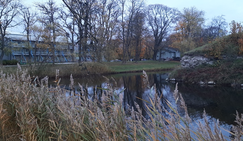 Trükipiltide voldik Saaremaa vaadetega. Nn. parditiik Kuressaare kindluse vallikraavis rephoto