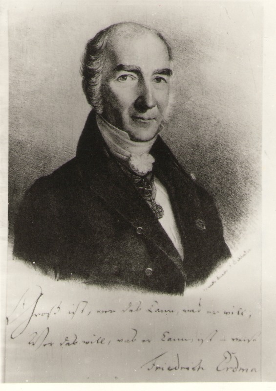 Negatiiv. Johann Friedrich ERDMANN.