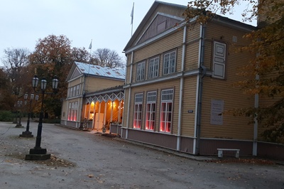 Kuressaare kuursaal, vaade. Arhitekt C. Lorenzen rephoto