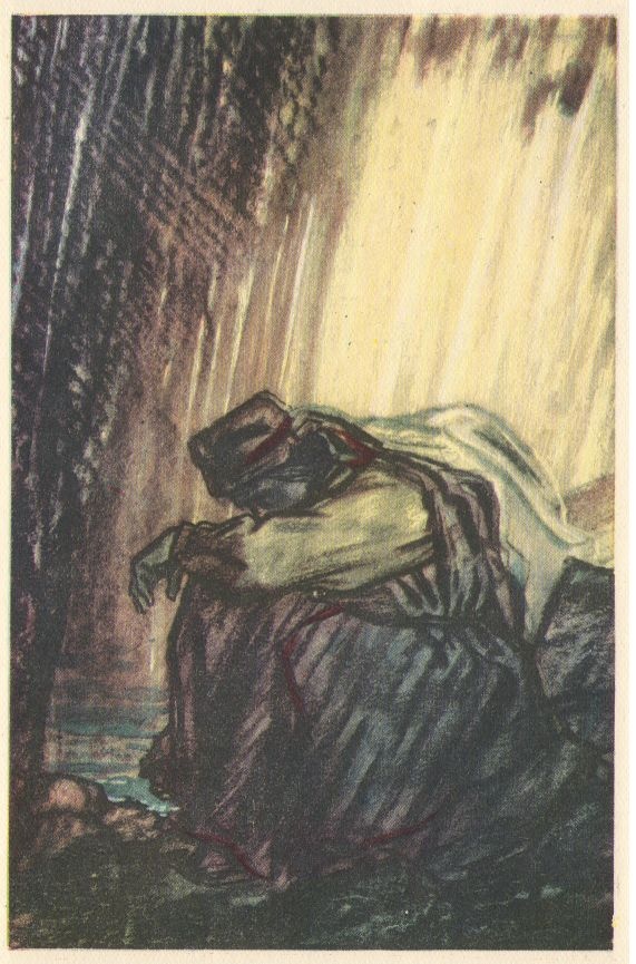 Postkaart. LINDA LEIN (Kalevipoeg). 1961.