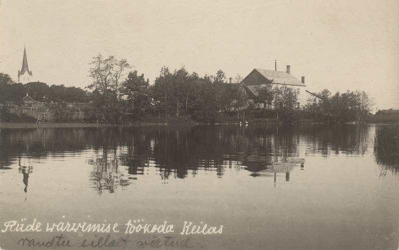 Keila kirik ja riide värvimise töökoda Eestis.