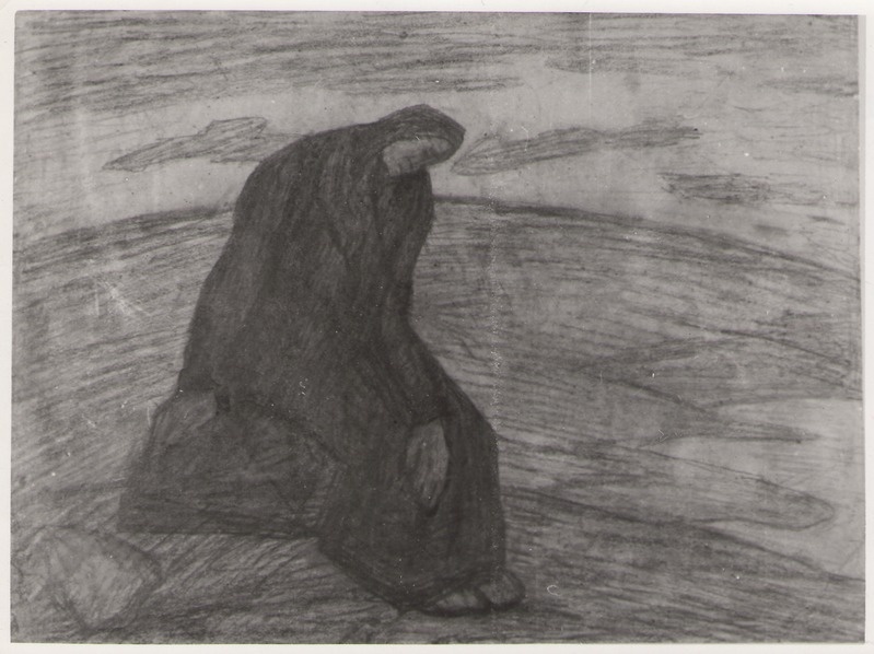 Foto. K. Raua söejoonis LEINAV LINDA (Fr. R. Kreutzwaldi KALEVIPOJA ainetel).