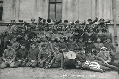 Foto. 2. jalaväepolgu muusikakoor(orkester) 1919.a. Jaan Niiluse foto.  duplicate photo