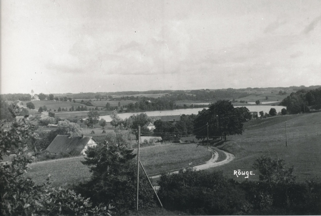 Foto.Rõuge vaade 1919.a. Jaan Niiluse foto.