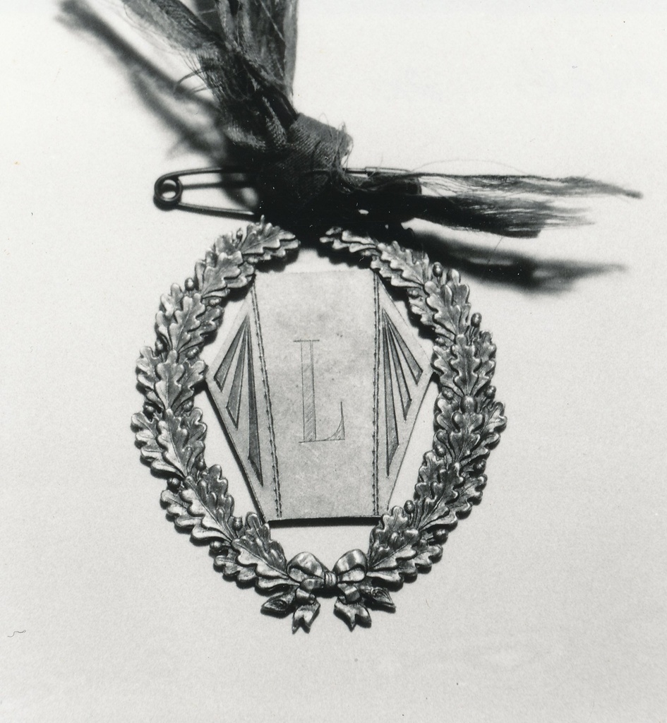 Foto.Eduard Pütsepa  medal,Lätimaa spordiseltsi "Latvija" esivõistlused maadluses Petrogradis 1918.a. 22, jaanuaril, II koht avers