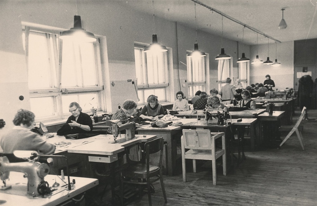 Foto. Teeninduskombinaat "Tamula"moeateljee sisevaade 1964.a.