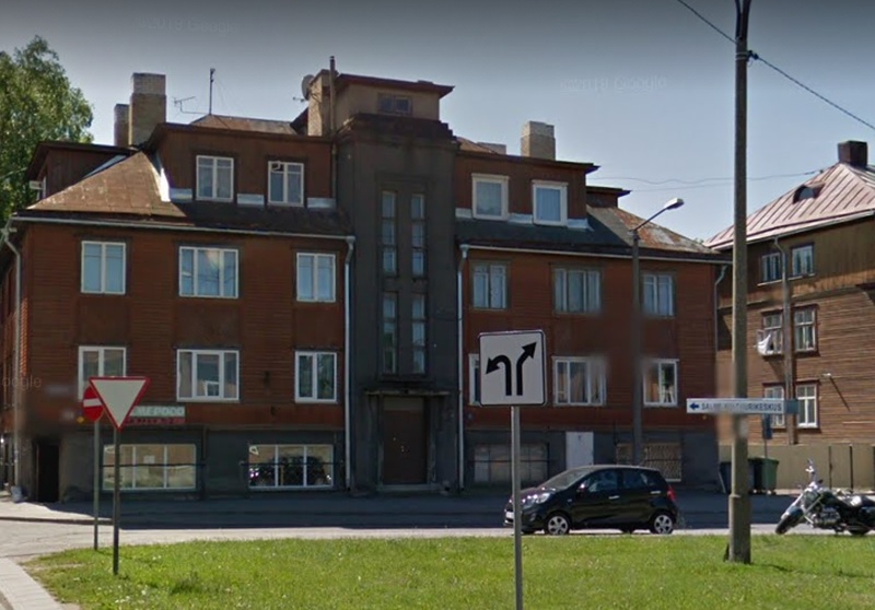 View of the building Tööstuse Street 35. rephoto