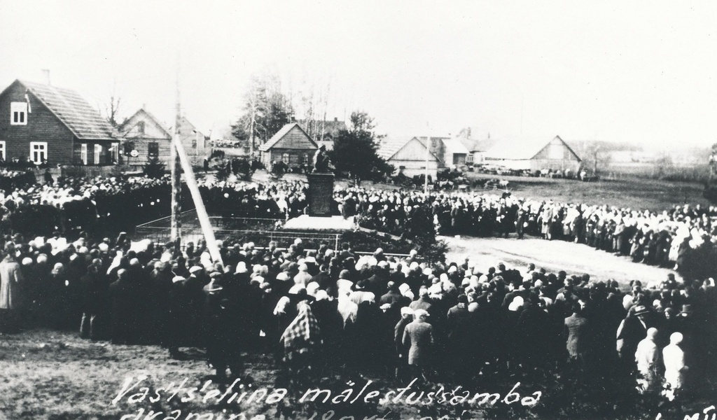 Foto. Vastseliina mälestussamba avamine 18. oktoobril 1931.a.