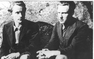 Foto. Rudolf ja Harri Kriisa 1940.a. alul  duplicate photo