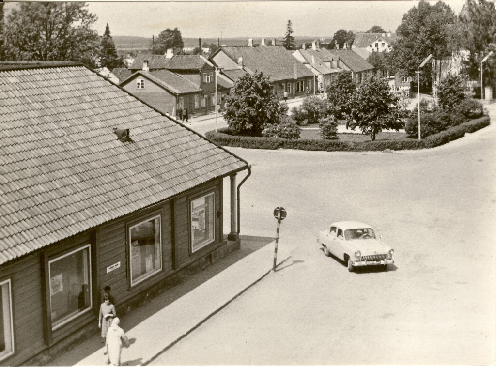 postkaart, Paide Keskväljak 1967.a.