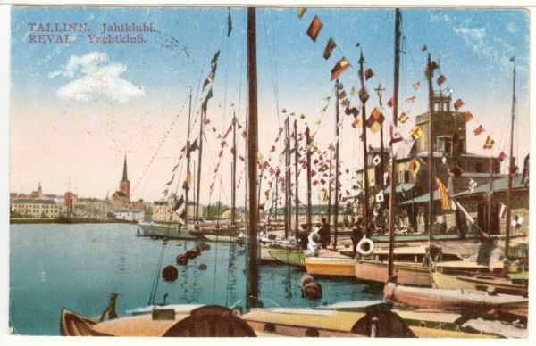 Postcard, Tallinn Harbour, Tallinn Yachting Club