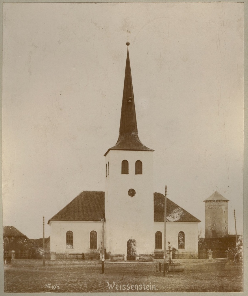 foto, Paide Püha Risti kirik 1900.a.