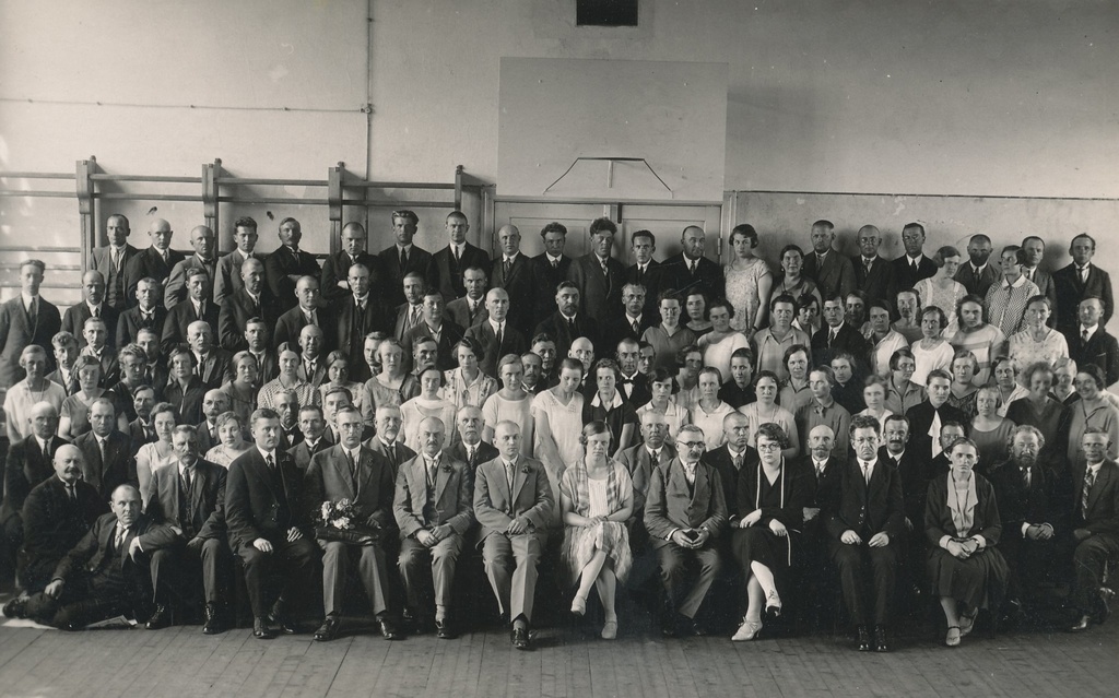 Foto. Valga ajaloo, matemaatika ja saksa keele õpetajate kursused 1928.a.