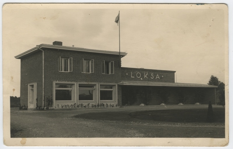 Loksa bus station - after completion, on the day of opening.