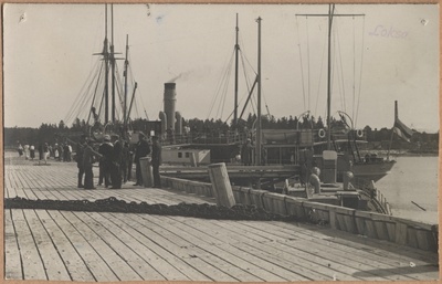 Steam ship "Kungla" in the port of Loksa  similar photo