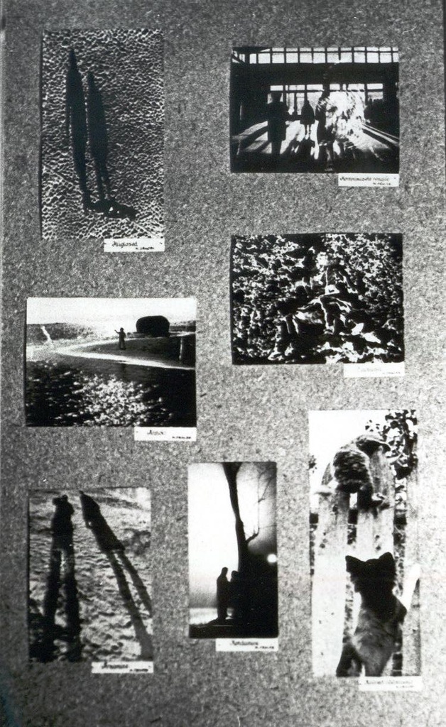 Foto. Võru Fotoklubi fotonäitus "Kandles", stend  nr. 11seitsme fotoga.