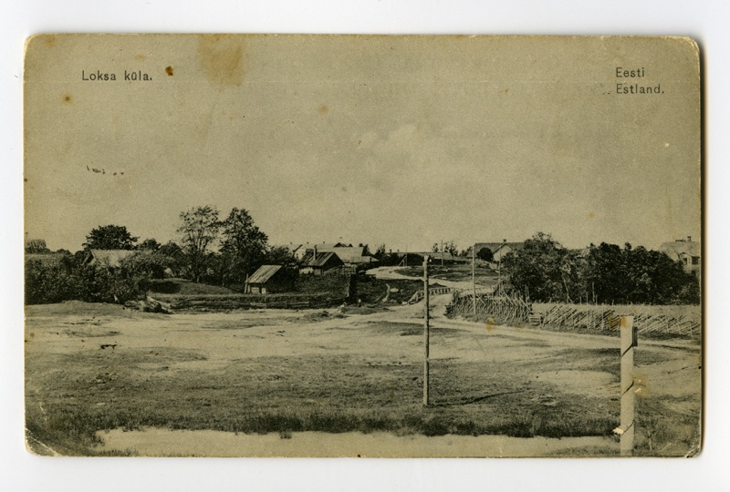 Loksa küla (postcard; no control photo)