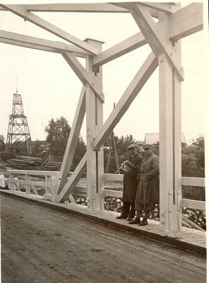 Photo Loksa bridge 1933 Oct  duplicate photo