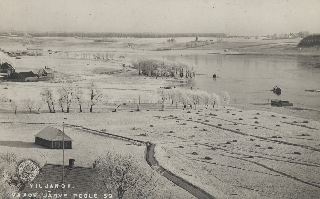 View of Viljandi towards the lake