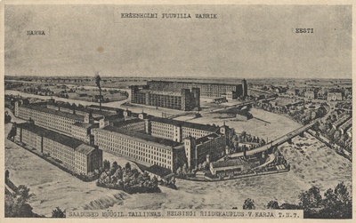 Narwa Kreenholm woodwilla wabrik : Estonia  similar photo