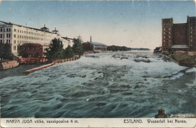 Narva juga : small left 4 m = Estonia : Wasserfall at Narwa  duplicate photo
