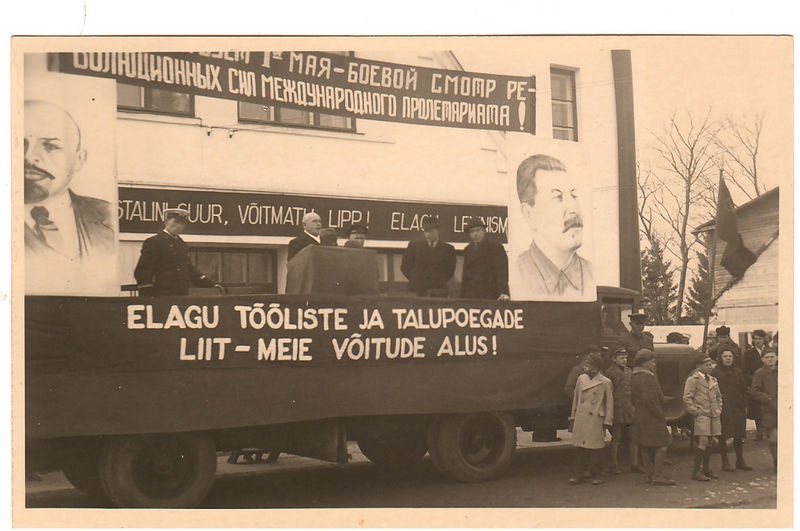 1 May Demostration at Keila Central Square