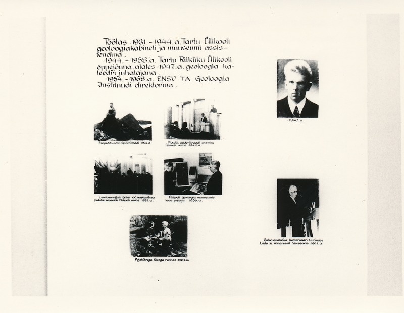 Fotonäitus Akadeemik Karl Orviku elust