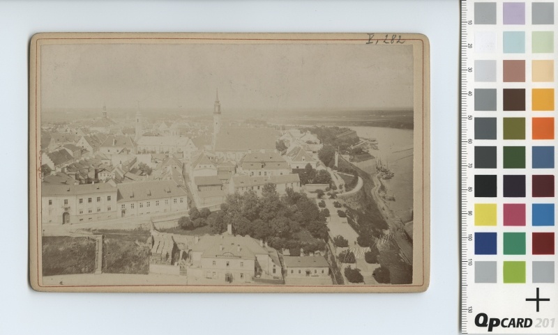 View of the city of Narva from Hermann Fortress Tower.