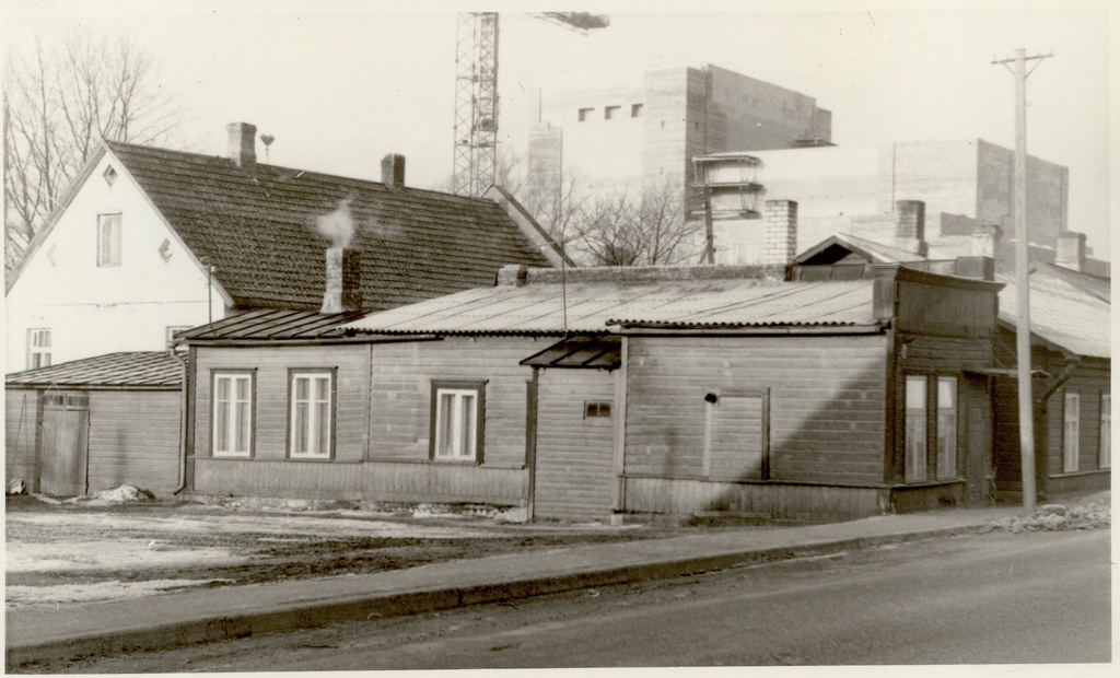 foto, Paide Pärnu tänav 1986.a.