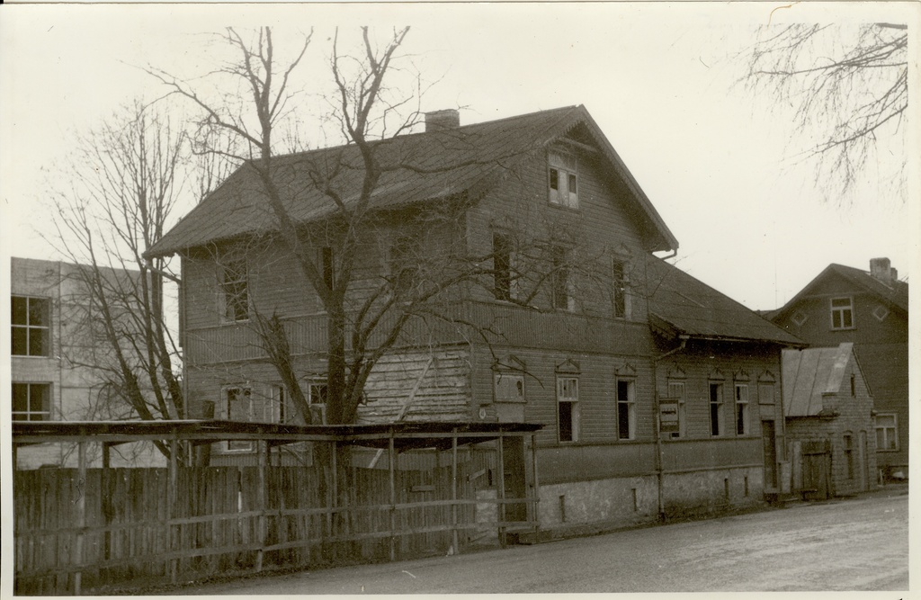 foto, Paide Pärnu tänav 1986.a.