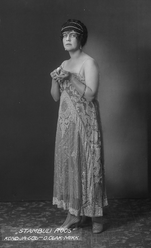 Foto, negatiiv, Olga, Mikk-Krull, Kondja Gül, Leo Falli operett, Stambuli roos, Estonia, 1923