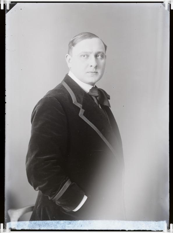 Foto, negatiiv, Paul Pinna, portree, 1910