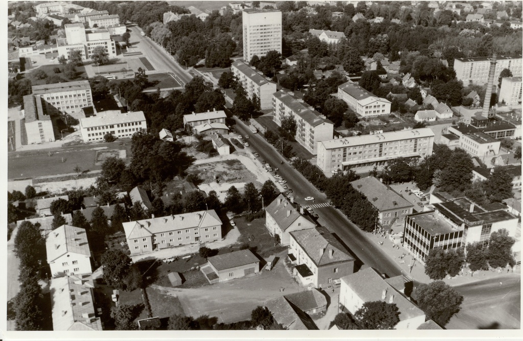 foto, Paide vaade õhust