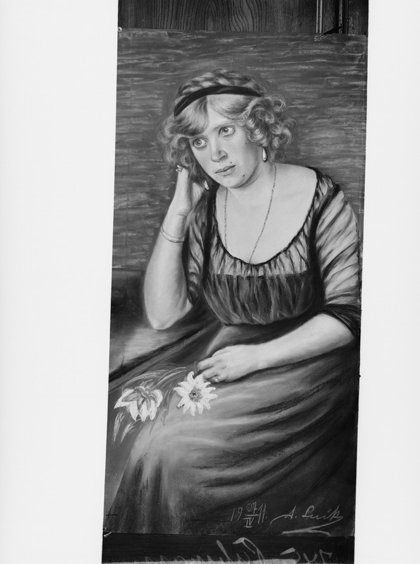 foto, Parikas, Netty Pinna, foto maalist, Anna Luik-Püümani maal, kujutatu - Netty Pinna, 1911