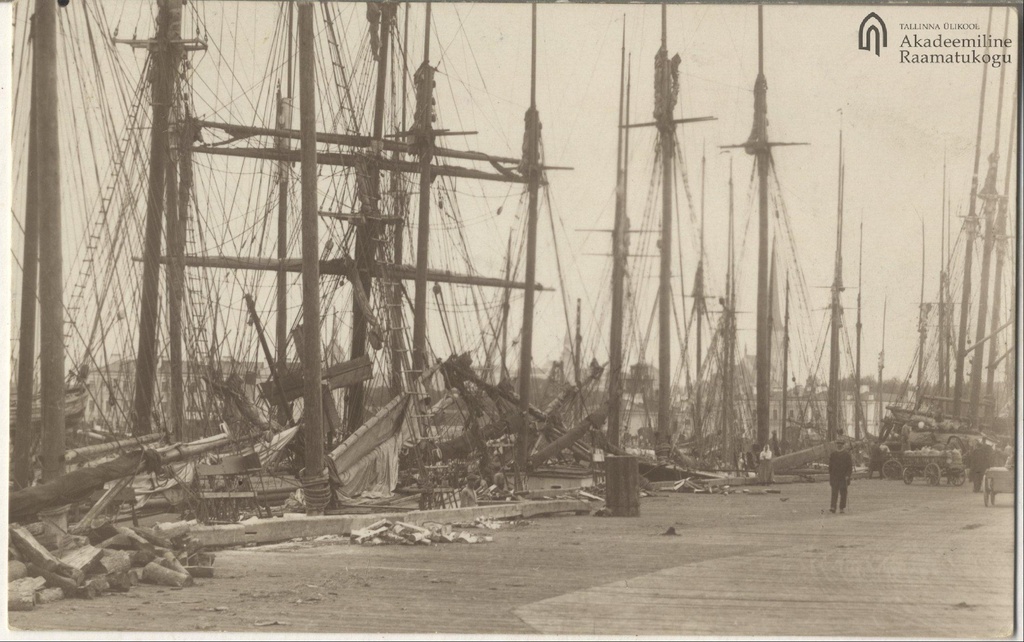 Tallinn. Sailing ships in Tallinn Old Harbour