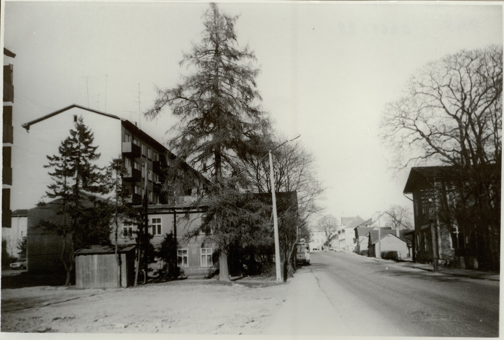 foto ja negatiiv Paide Pärnu tänav 1987