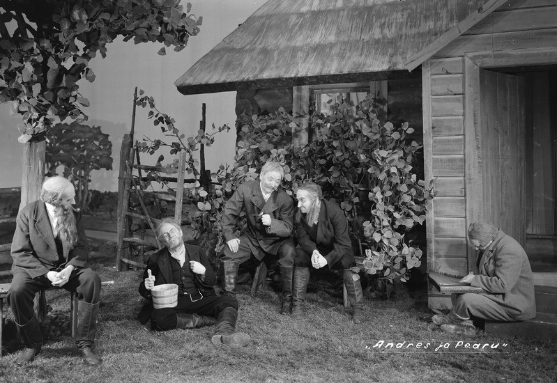 Andres ja Pearu, Estonia, 1938, stseen etendusest