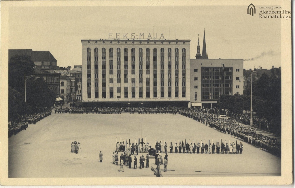 Tallinn. Youths and home girls on the Day of Winters