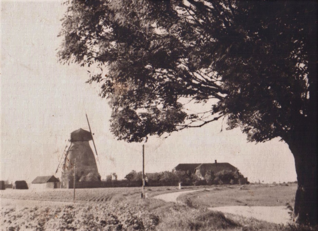 Vaade Uue-Suislepa mõisa veskile mõisa poolt. Arvatavasti 1940 - ndad.