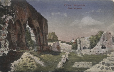 Estonia : items of Wiljandi Castle  duplicate photo