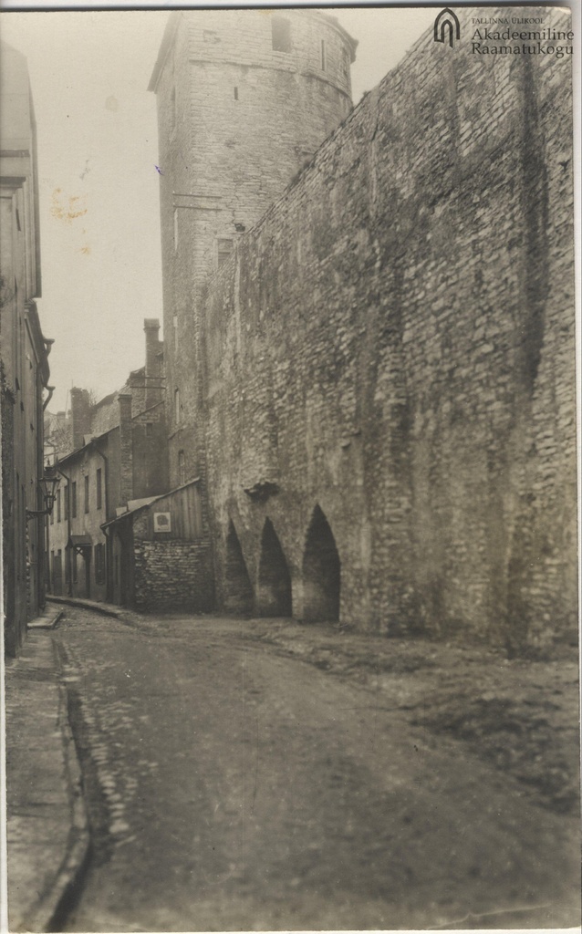 The tower behind the monk