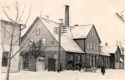 Industrial building of Kolga-Jaani Milk Association in 1944.  duplicate photo