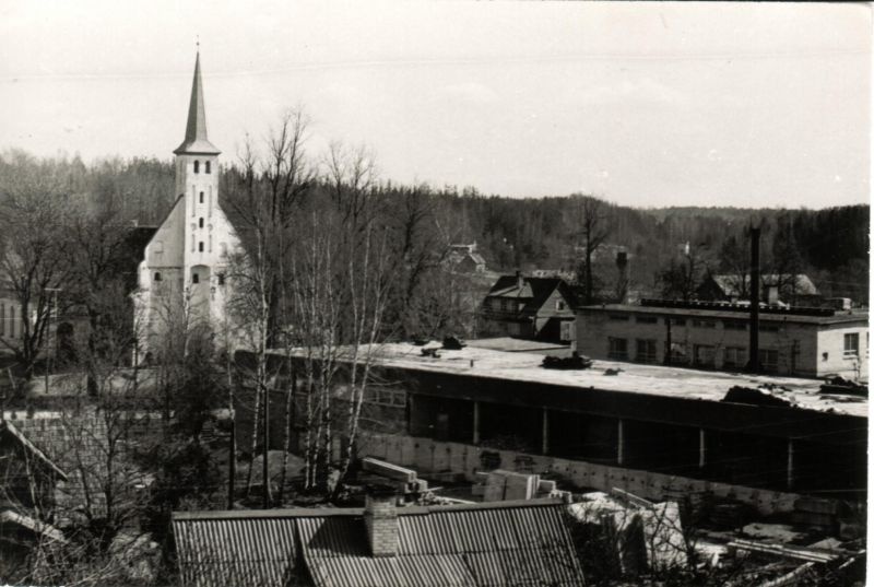 Construction of Põlva Kaubamaja