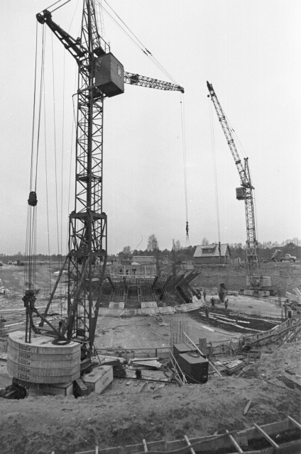 Tallinn Kloostrimetsa TV Tower. Construction of the TV Tower.